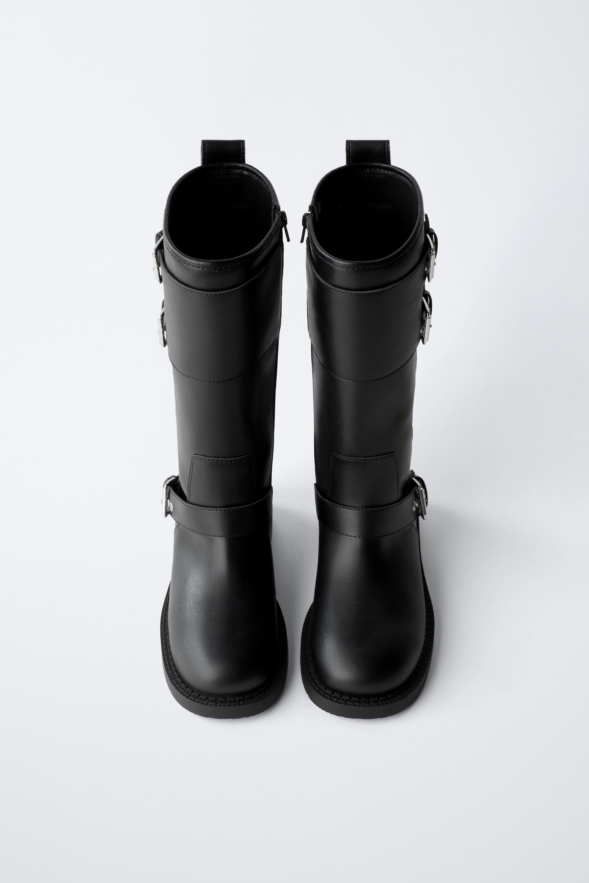 TALL BIKER BOOTS
